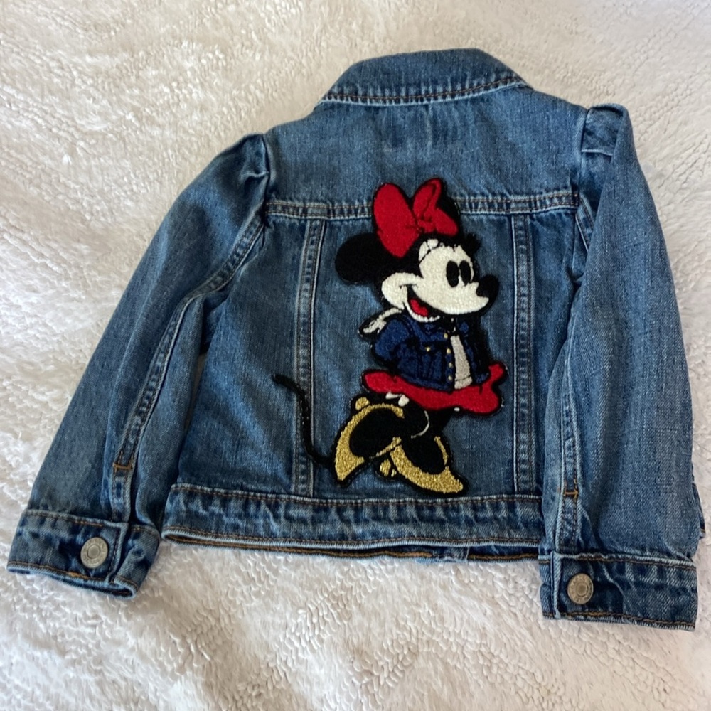 Toddler Girl’s Baby Gap Distressed Denim Jacket, 3